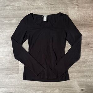 H&M Long Sleeve Pima Cotton Top